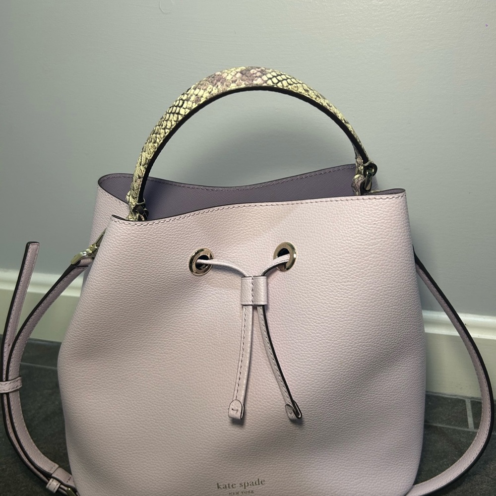 Kate Spade Purple and Cream Shoulder Bag